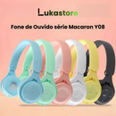 Fone de Ouvido Y08 Macaron – Colorido, Sem Fio e Perfeito para Games & Música!