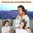 Fone de Ouvido Bluetooth Estéreo Premium – Design Dourado e Conexão Total!