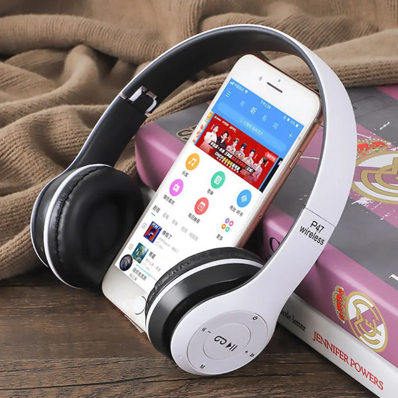 Fone P47 Bluetooth 5.0 – Dobrável, Estiloso e com Graves Potentes!