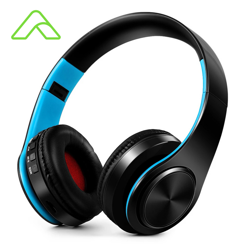 Fone de Ouvido Bluetooth Estéreo Premium – Design Dourado e Conexão Total!