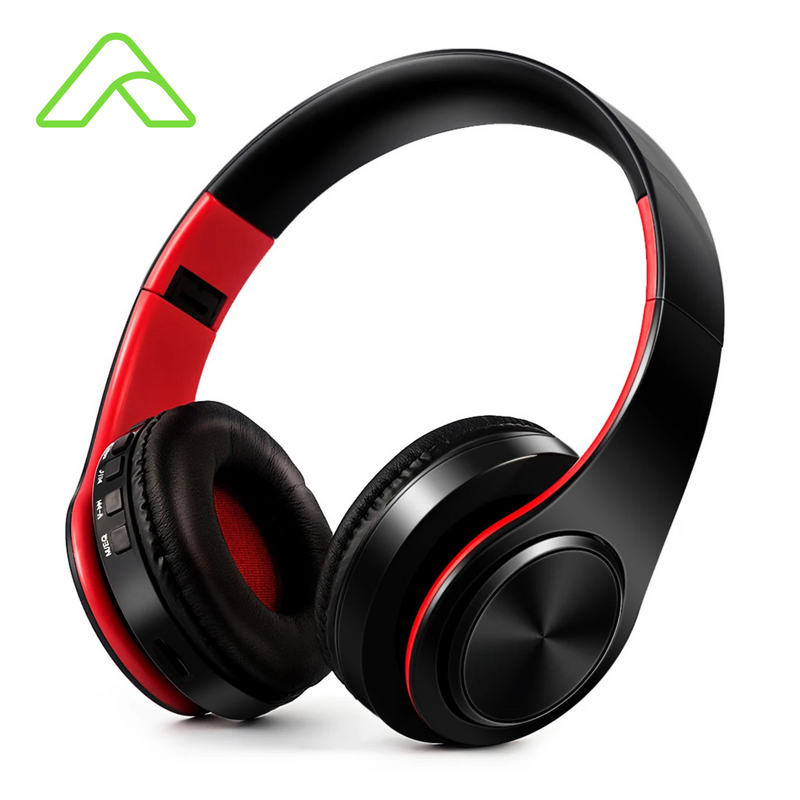 Fone de Ouvido Bluetooth Estéreo Premium – Design Dourado e Conexão Total!