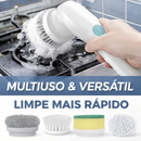 Escova de Limpeza Elétrica Multifuncional 5 em 1 - Banheiro e Cozinha