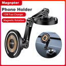 Suporte Magnético 15W com Carregamento Sem Fio – Rotação 360° e Fixação Ultra Forte!