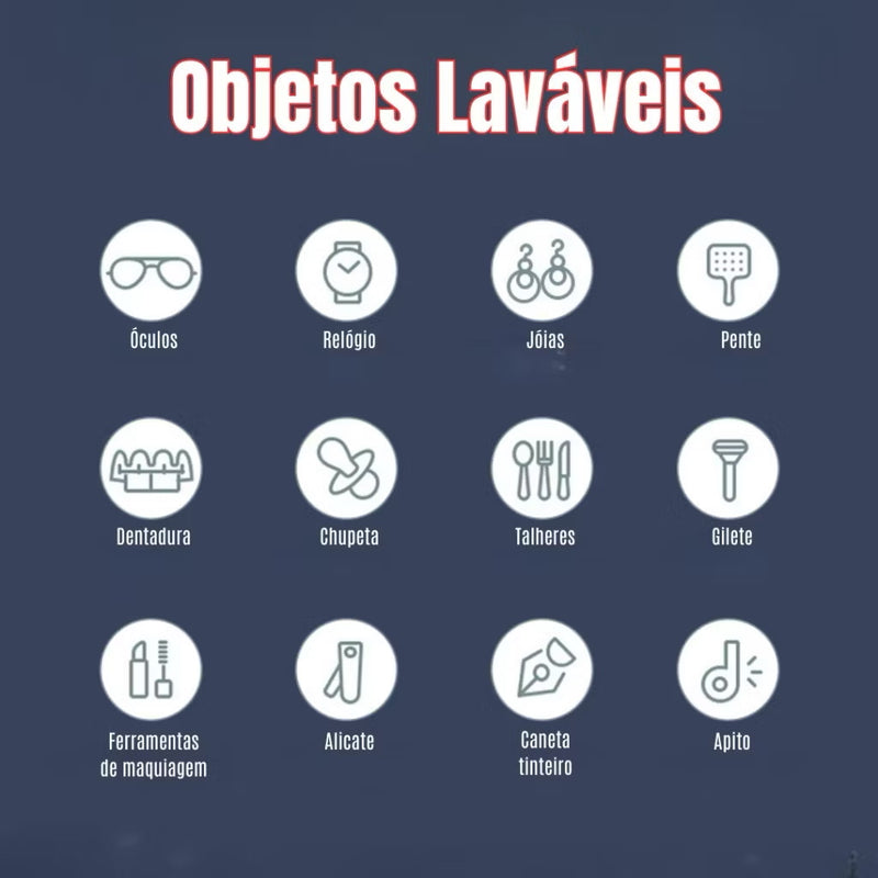 Limpeza Ultrassônica Profissional – Brilho e Higiene para Seus Acessórios