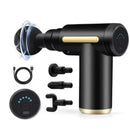 Massageador Elétrico Profissional – Alívio Muscular com 6 Níveis e 4 Ponteiras